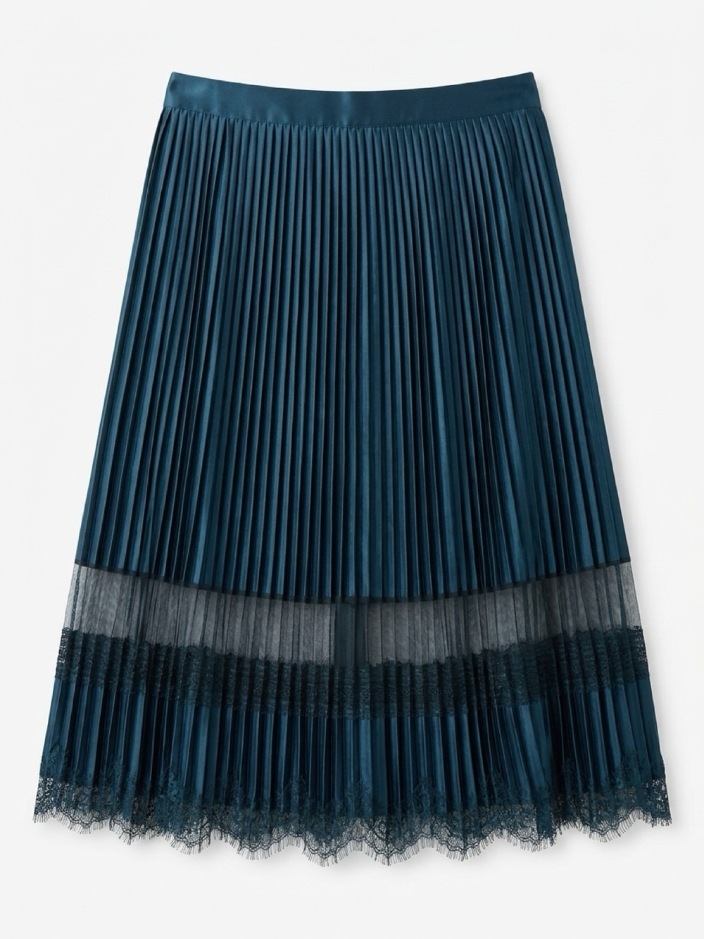 🖤✨ Vintage Whimsigoth Black Pleated Midi Skirt – Size XL ✨🖤